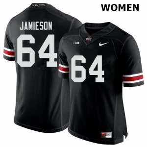 NCAA Ohio State Buckeyes Women's #64 Jack Jamieson Black Nike Football College Jersey HJX5345PD